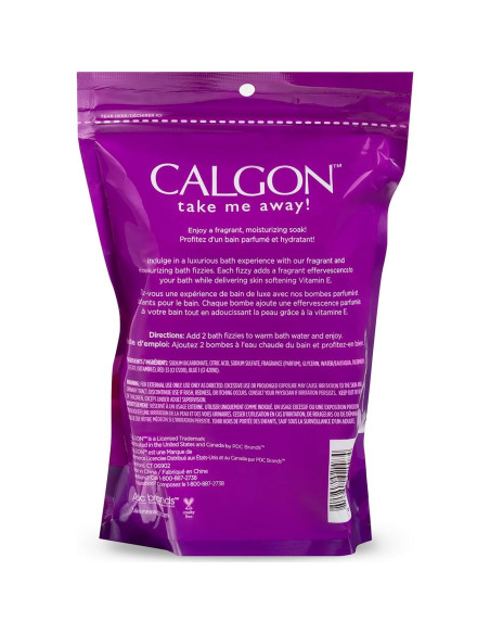 Baños Efervescentes Calgon Lavanda y Miel 8 Piezas Baños Efervescentes Calgon Lavanda y Miel 8 Piezas