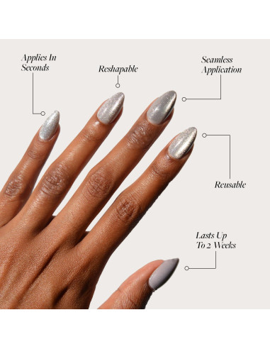 Kit de Uñas Postizas Glamnetic - Sirena Verde y Confeti