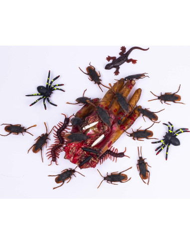 148 Piezas Bichos de Plástico Whaline para Halloween