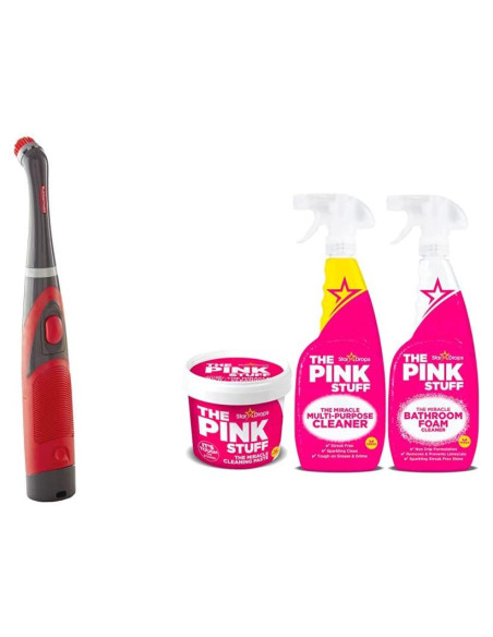 Fregador a Batería Rubbermaid Reveal + Paquete The Pink Stuff Fregador a Batería Rubbermaid Reveal + Paquete The Pink Stuff