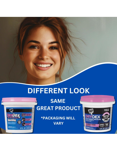 Kit de Reparación de Drywall DAP Drydex - Masilla Rosa 2x8oz