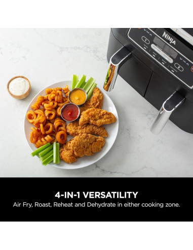 Freidora de Aire Ninja Foodi DZ100 8 Qt 4 en 1 DualZone