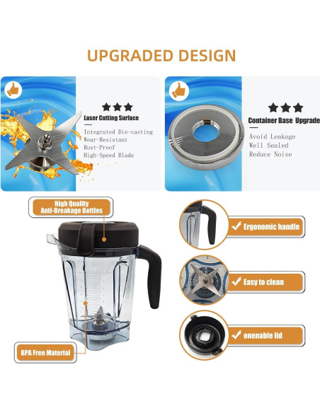 Jarra de Licuadora Ottimoor 64 oz Compatible Vitamix Jarra de Licuadora Ottimoor 64 oz Compatible Vitamix