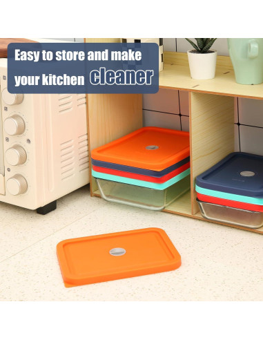 Tapa de Reemplazo EuChoiz para Pyrex 7210-PC 3 Tazas Silicona