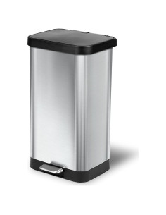 Cubeta de Basura Glad Acero Inoxidable 75.7L con Tapa y Pedal