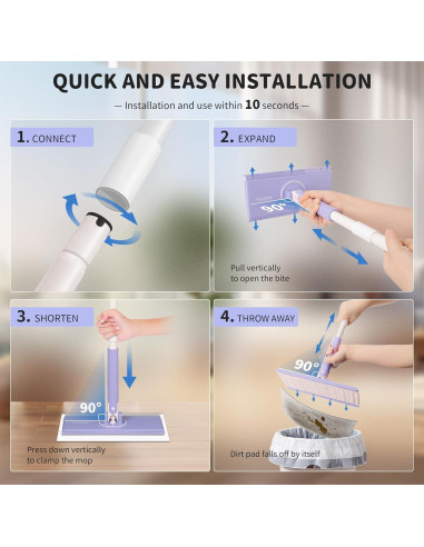 Kit de limpieza 2 en 1 Swiffer con 24 recargas y palo telescópico