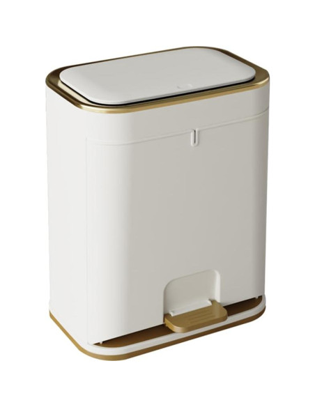 Cesto de Basura WanWanKa 12L Blanco con Tapa Antiodor Cesto de Basura WanWanKa 12L Blanco con Tapa Antiodor
