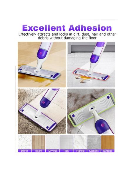 Paquete de 6 almohadillas de fregona Mellbree para Swiffer 38 cm Paquete de 6 almohadillas de fregona Mellbree para Swiffer 38 cm