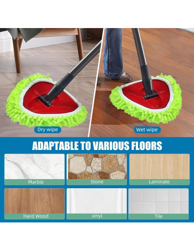 Cabezas de Mopa Chenille Reemplazo Ocedar 6PCS Lavables