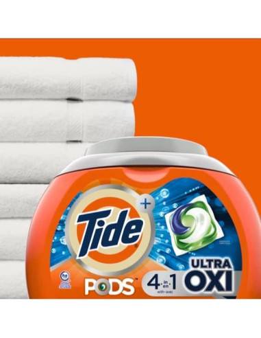 Detergente para Ropa Tide Pods Ultra Oxi 3 en 1 43 Unidades