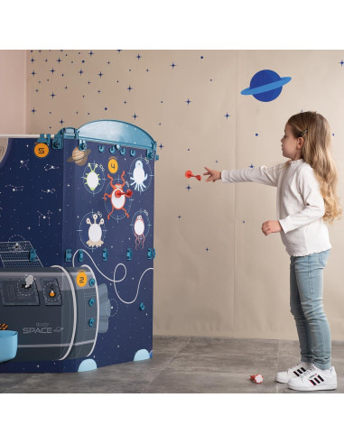 Centro Espacial Smoby - Juego de Cartón Interactivo 15 Actividades