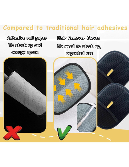 Guantes Electroestáticos Nesgther para Remover Pelo de Mascotas Guantes Electroestáticos Nesgther para Remover Pelo de Mascotas