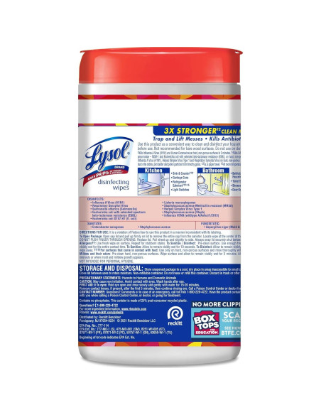 Toallitas Desinfectantes Lysol Multi-Superficie 80 Unidades Toallitas Desinfectantes Lysol Multi-Superficie 80 Unidades