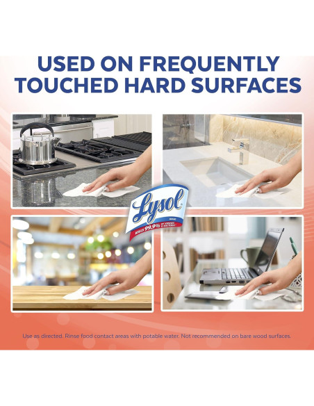 Toallitas Desinfectantes Lysol Multi-Superficie 80 Unidades Toallitas Desinfectantes Lysol Multi-Superficie 80 Unidades
