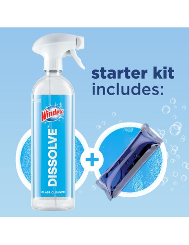 Kit de Inicio Limpiador de Vidrios Windex Dissolve 769 ml