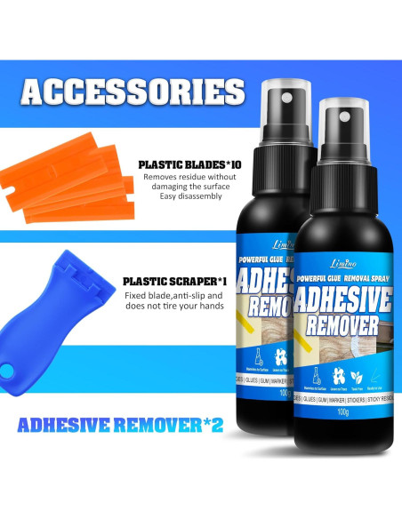 Removedor de Adhesivo Limino 2x3.5oz Eficaz para Superficies Removedor de Adhesivo Limino 2x3.5oz Eficaz para Superficies