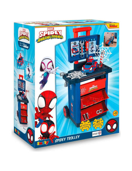Banco de Trabajo Smoby Spidey con Herramientas y 2 Cajones Banco de Trabajo Smoby Spidey con Herramientas y 2 Cajones