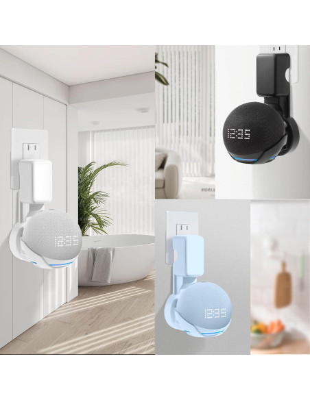 Soporte de Montaje en Pared ZUOLACO para Echo Dot 4ta y 5ta Gen Soporte de Montaje en Pared ZUOLACO para Echo Dot 4ta y 5ta Gen