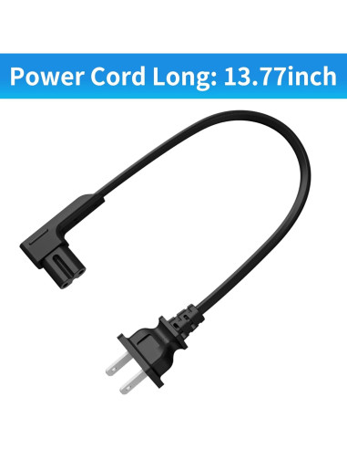 Cable de Alimentación 35cm Yibracki para Sonos One y Play-1 - Negro