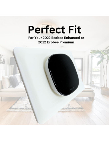 Placa de Pared Grande Adorna One Blanco Solar para Ecobee
