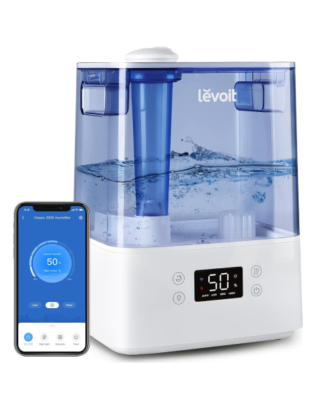 Humidificador Ultrasonido LEVOIT 6L Vapor Frío y Caliente Humidificador Ultrasonido LEVOIT 6L Vapor Frío y Caliente