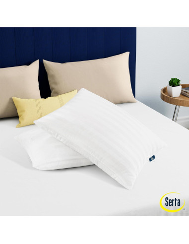 Almohadas Serta No Se Aplana 2 Pzas Reina Anti Alérgicas