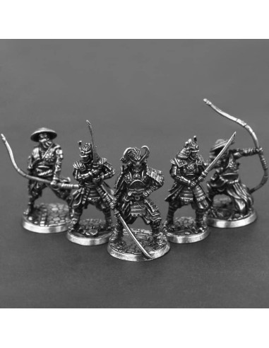 Conjunto de Juguetes Samurai CAULYS - 12 Muñecas de Cobre