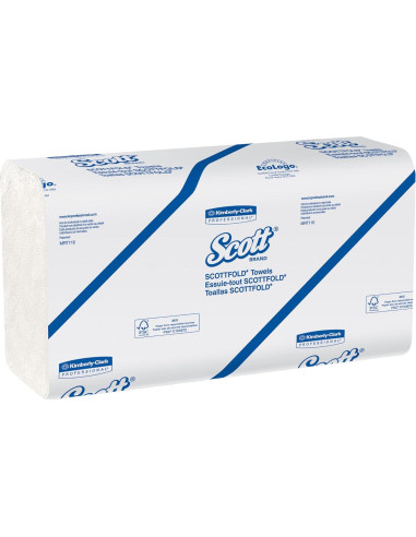 Toallas de Papel Multi-Fold Scott 24x31.4 cm, 175 Hojas, 25 Paquetes