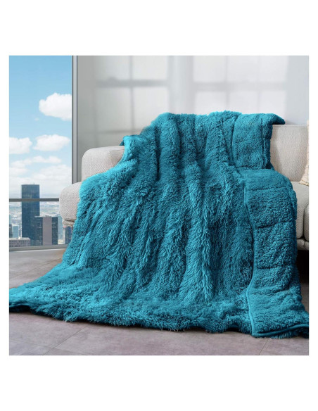 Manta con peso Cottonblue 6.8kg 121x183 cm Sherpa Verde Manta con peso Cottonblue 6.8kg 121x183 cm Sherpa Verde