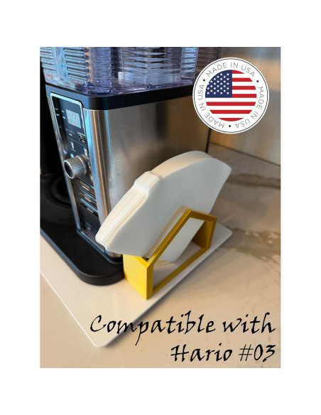 Soporte para Filtros de Café DAM Merch V60 Oro - 80 Filtros Soporte para Filtros de Café DAM Merch V60 Oro - 80 Filtros