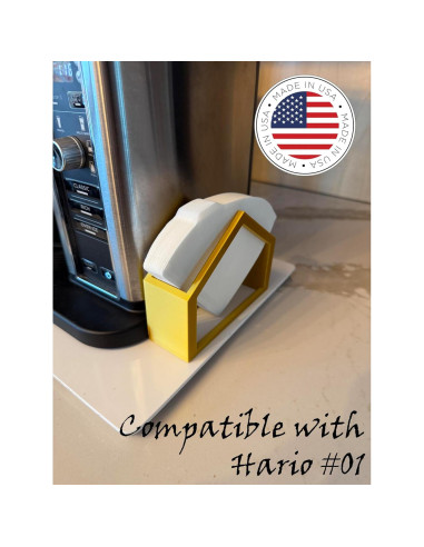 Soporte para Filtros de Café DAM Merch V60 Oro - 80 Filtros