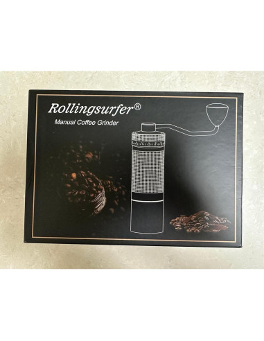 Molino de Café Manual Rollingsurfer C1 - Ajuste Externo, 20g
