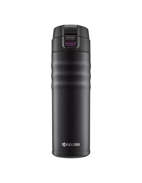 Taza de viaje Kyocera 500ml acero inoxidable negro mate Taza de viaje Kyocera 500ml acero inoxidable negro mate