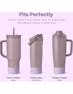 Funda de Silicona Antideslizante Diumepo para Botellas Owala 30oz 40oz 2
