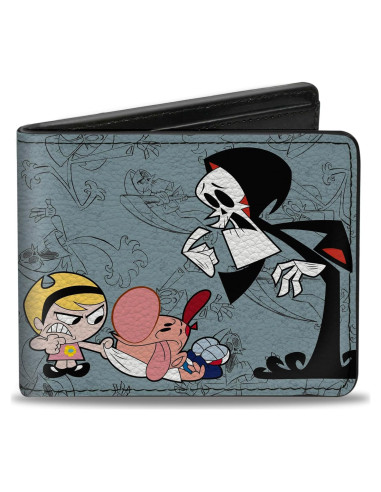 Cartera Bifold Buckle-Down de Cuero Vegano Warner Bros. Grim