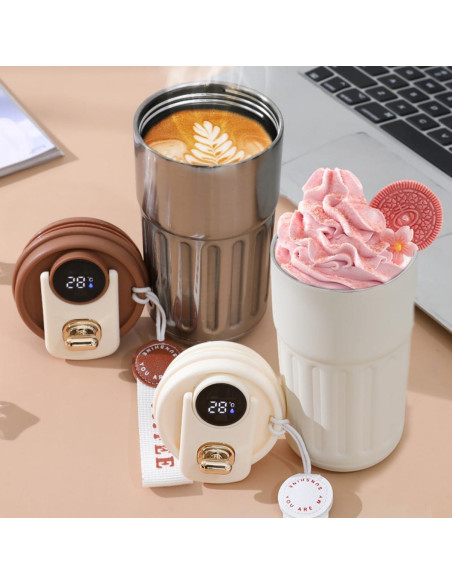 Taza de viaje ZMHQLPDZ 15oz acero inoxidable aislada Taza de viaje ZMHQLPDZ 15oz acero inoxidable aislada