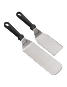 Juego de Espátulas de Acero Inoxidable Anmarko - 2 Piezas