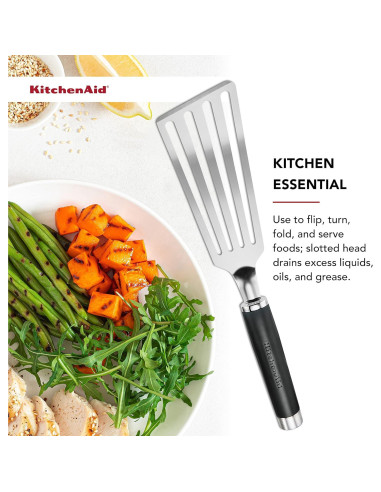 Espátula Flex KitchenAid KO024OHOBA Acero Inoxidable Negra