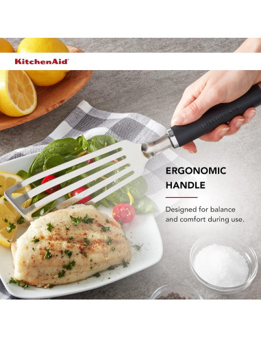 Espátula Flex KitchenAid KO024OHOBA Acero Inoxidable Negra