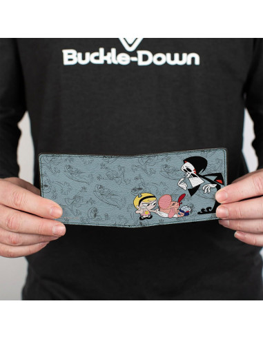 Cartera Bifold Buckle-Down de Cuero Vegano Warner Bros. Grim