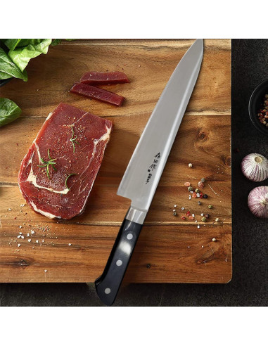 Cuchillo de Chef Japonés Sumteene 24.1 cm Mango Ergonómico