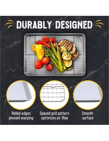 Juego de Bandejas para Hornear Checkered Chef 2 Piezas 45.7x33cm