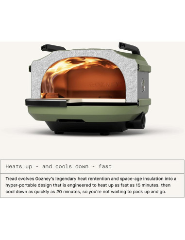 Horno de Pizza Portátil Gozney Tread Gas Propano 12" + Paleta