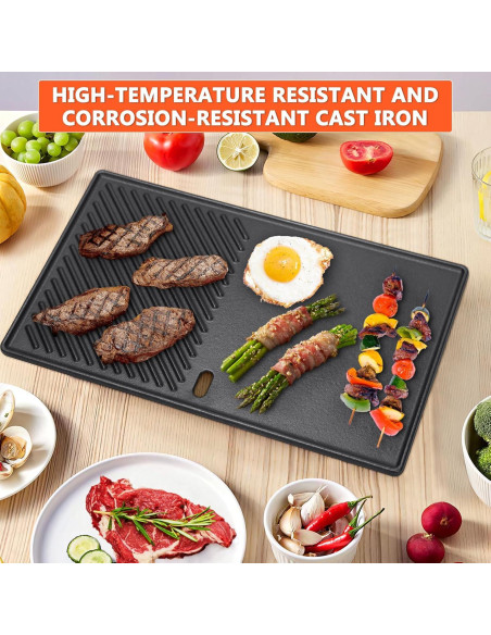 Parrilla de Hierro Fundido QuliMetal 7637 para Weber Spirit 200 Parrilla de Hierro Fundido QuliMetal 7637 para Weber Spirit 200