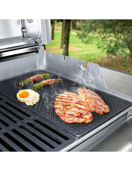 Parrilla de Hierro Fundido QuliMetal 7637 para Weber Spirit 200 Parrilla de Hierro Fundido QuliMetal 7637 para Weber Spirit 200