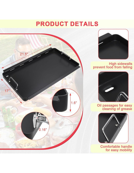 Inserto de Plancha DcYourHome 52.3x42.9cm para Parrillas Charbroil Inserto de Plancha DcYourHome 52.3x42.9cm para Parrillas Charbroil