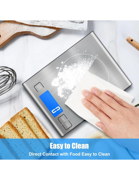 Balanza de Cocina Digital Diyife Acero Inoxidable 33lb 15kg Balanza de Cocina Digital Diyife Acero Inoxidable 33lb 15kg