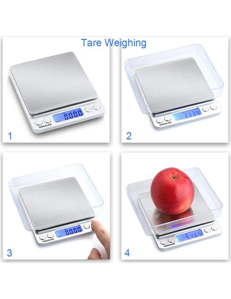 Balanza de Cocina Digital GDEALER 500g x 0.01g Acero Inoxidable Balanza de Cocina Digital GDEALER 500g x 0.01g Acero Inoxidable