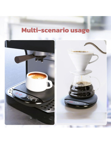 Balanza Digital de Café HICHOR 2kg 0.1g Precisión Negra