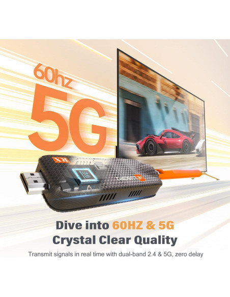Transmisor HDMI Inalámbrico WELUSOPU 1TX+3RX 50m 4K/1080p Transmisor HDMI Inalámbrico WELUSOPU 1TX+3RX 50m 4K/1080p